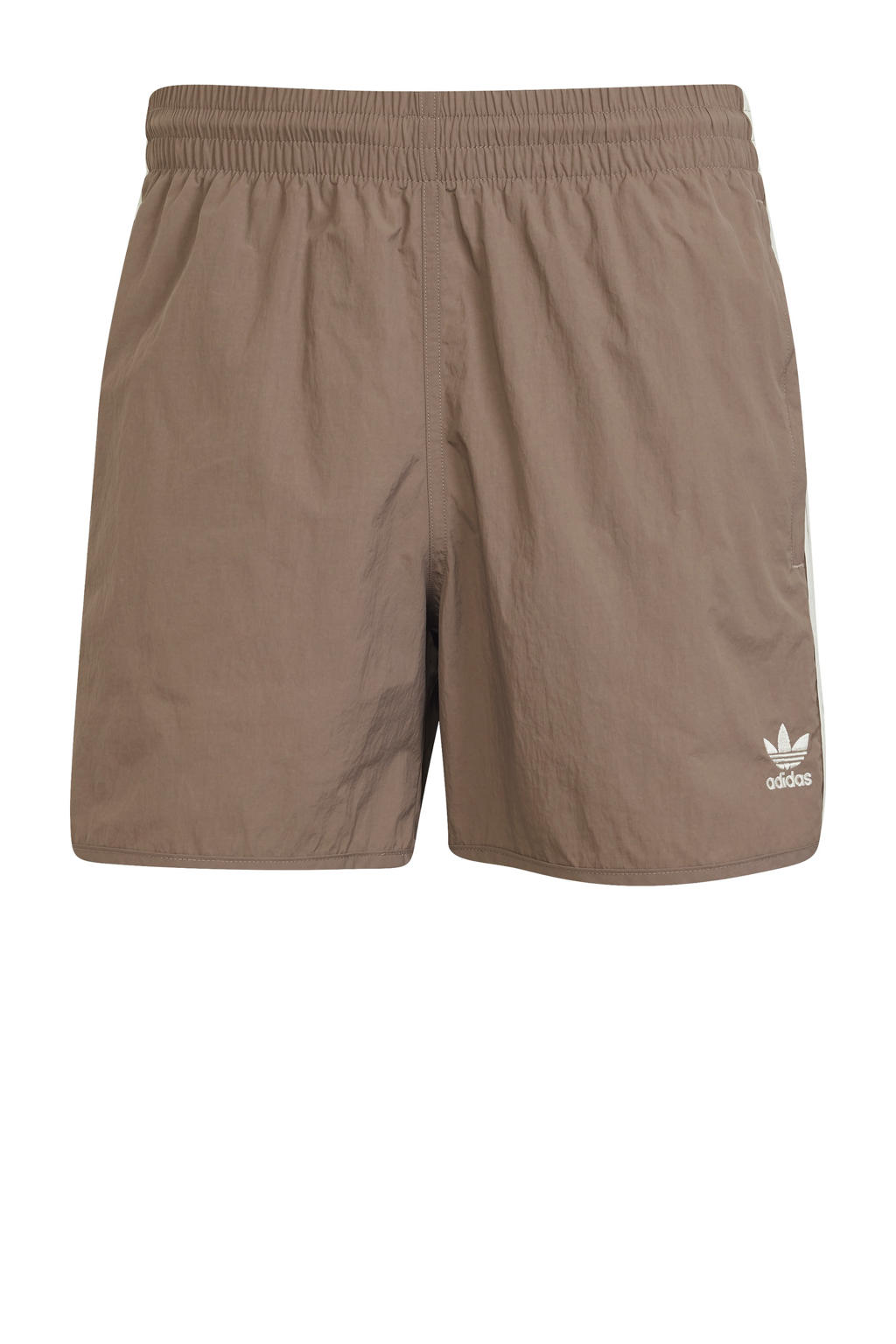 Lichtbruine heren adidas Originals Adicolor Classics er short van polyamide met rechtvallend, elastische tailleband en effen