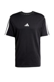 thumbnail: Zwart en witte heren adidas Sportswear T-shirt van katoen met printopdruk, korte mouwen en ronde hals