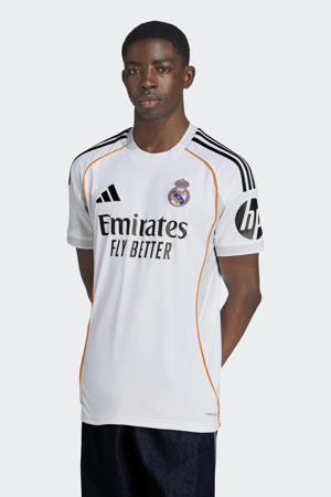 senior Real Madrid voetbalshirt wit/zwart