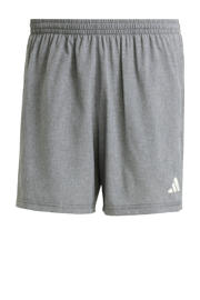 thumbnail: Lichtgrijze heren adidas Performance hardloopshort van polyester met regular fit