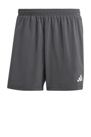 thumbnail: Grijze heren adidas Performance hardloopshort van polyester met regular fit