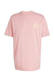 thumbnail: Roze heren adidas Originals T-shirt van katoen met meerkleurige print, korte mouwen en ronde hals