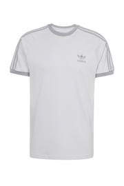 thumbnail: Grijze heren adidas Originals T-shirt van katoen met effen, korte mouwen en ronde hals