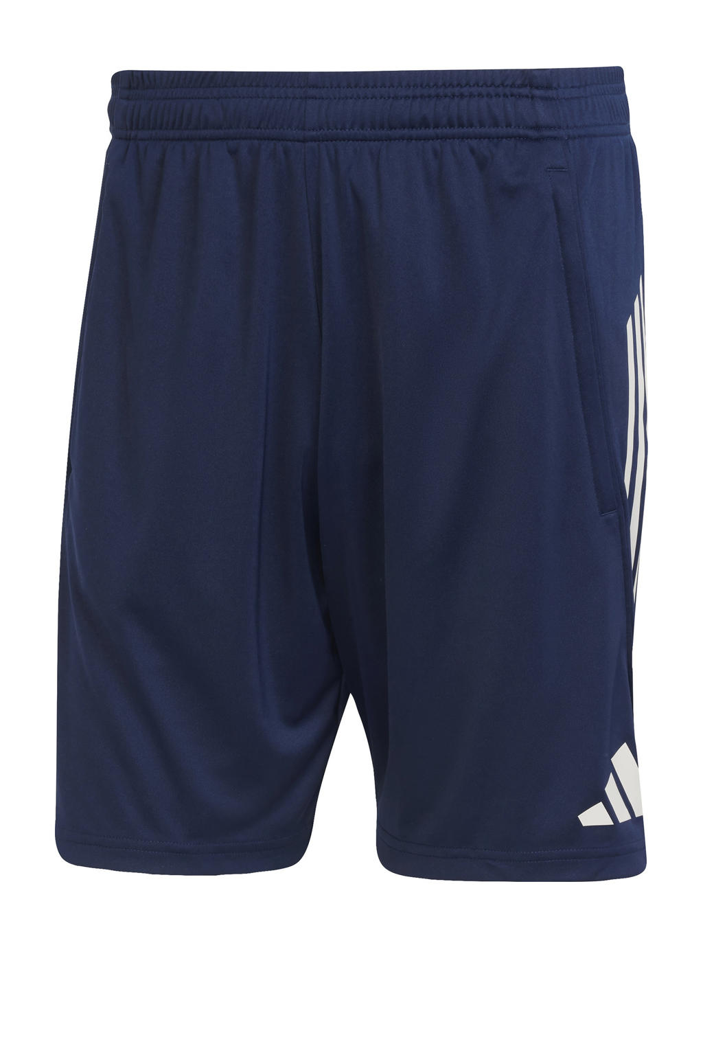 Donkerblauwe heren adidas Performance Senior Arsenal FC voetbalshort van polyester met regular fit, elastische tailleband met koord en logo dessin
