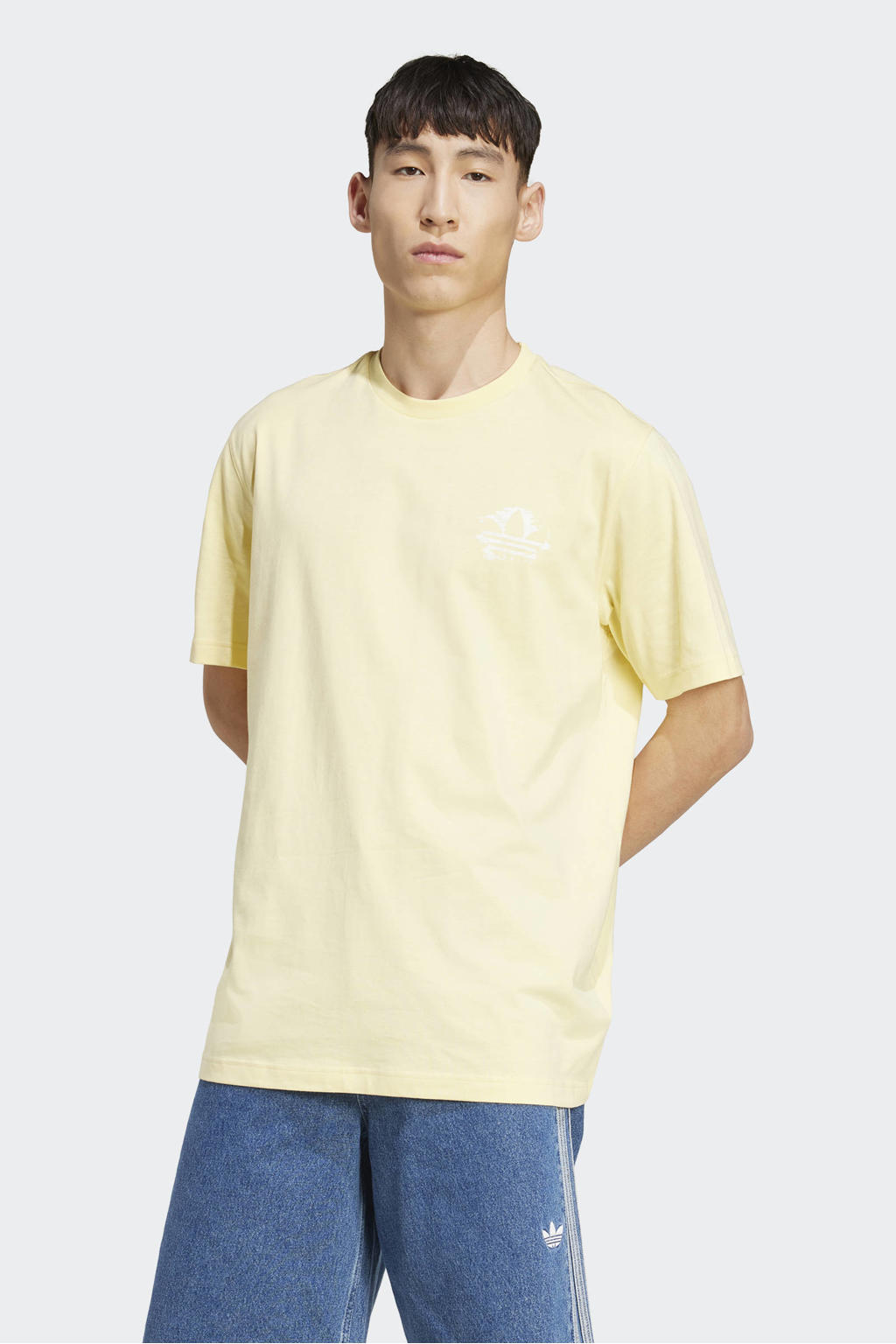 adidas Originals T-shirt lichtgeel