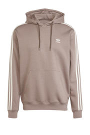 thumbnail: Bruin en witte heren adidas Originals hoodie van katoen met meerkleurige print, lange mouwen en capuchon