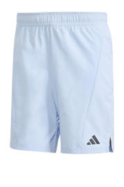 thumbnail: Lichtblauwe heren adidas Performance Senior sportshort van polyester met regular fit, regular waist en effen