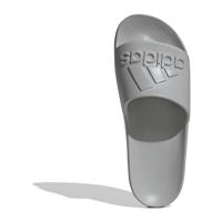 thumbnail: Lichtgrijze unisex adidas Sportswear Adilette Aqua badslippers van rubber met logo