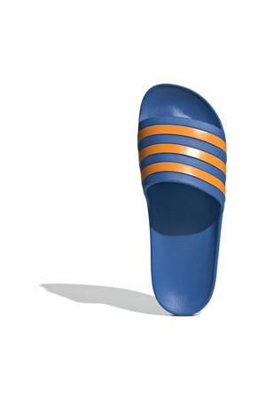 Adilette  Aqua badslippers donkerblauw