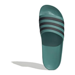 Adilette badslippers donkergroen