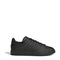 thumbnail: Zwarte heren adidas Sportswear Grand Court 2.0 sneakers van imitatieleer/voering: mesh/voetbed: eva met veters