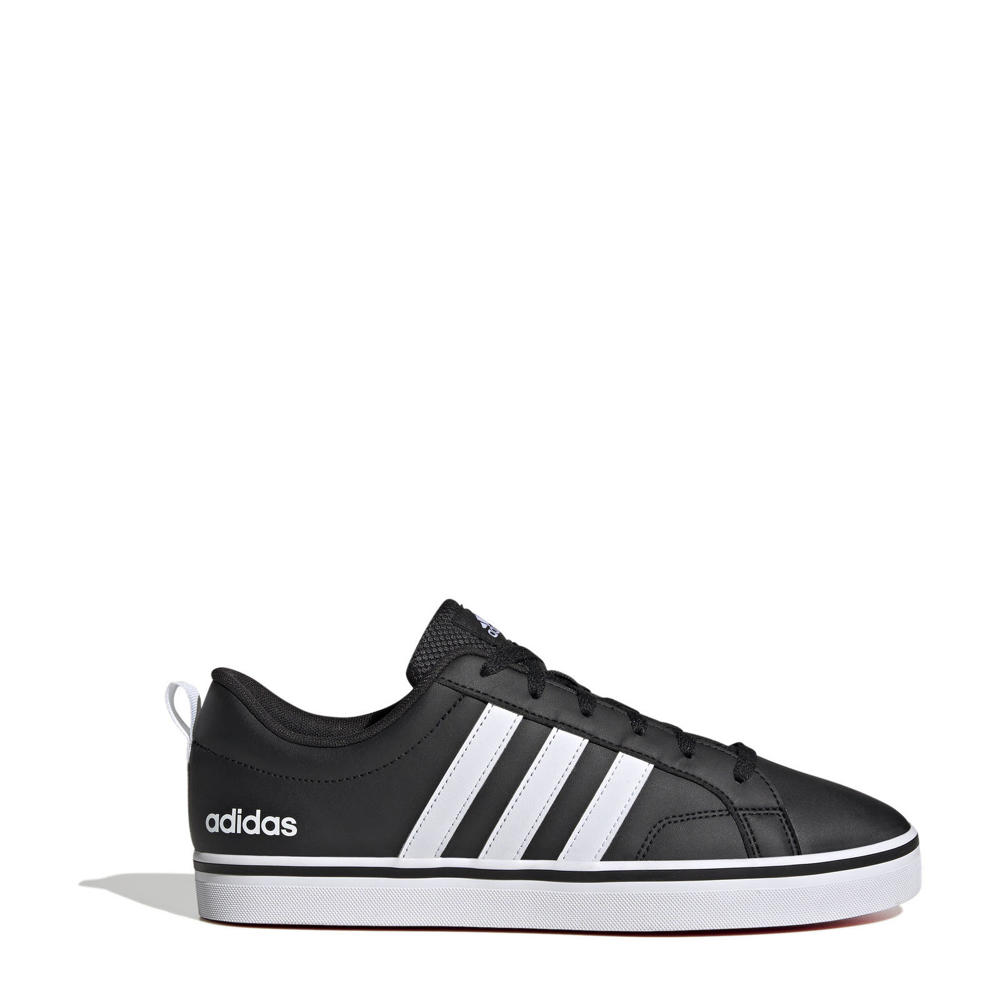 Zwart en witte heren adidas Sportswear VS Pace sneakers van imitatieleer/voering: textiel met veters