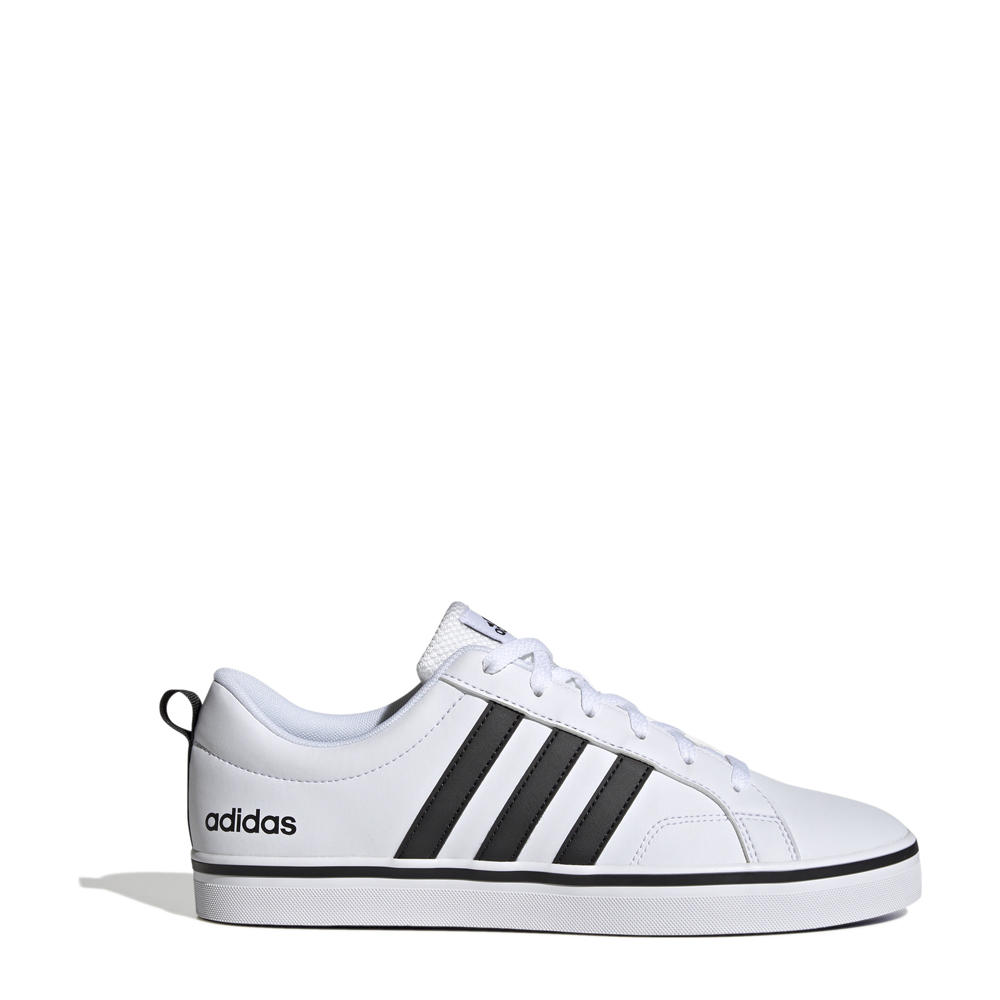 Wit en zwarte heren adidas Sportswear VS Pace 2.0 sneakers van imitatieleer/voering: textiel met veters