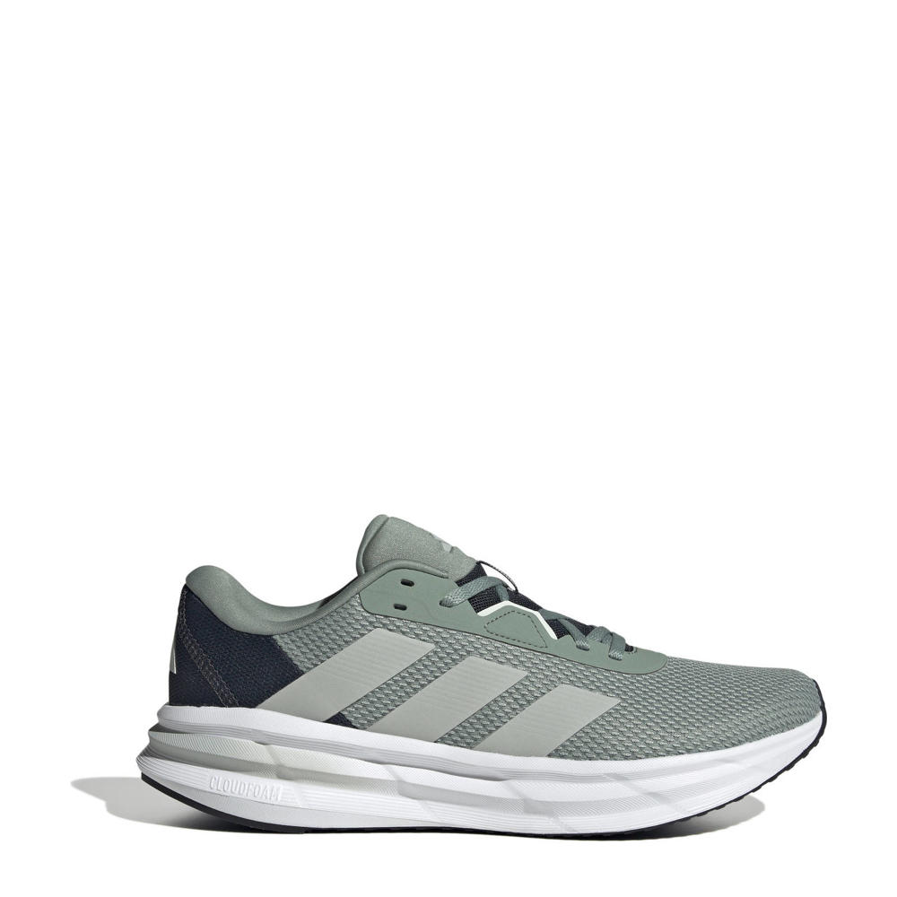 Groen en zwarte heren adidas Performance Galaxy 7 hardloopschoenen van mesh/voering: mesh/voetbed: eva met veters