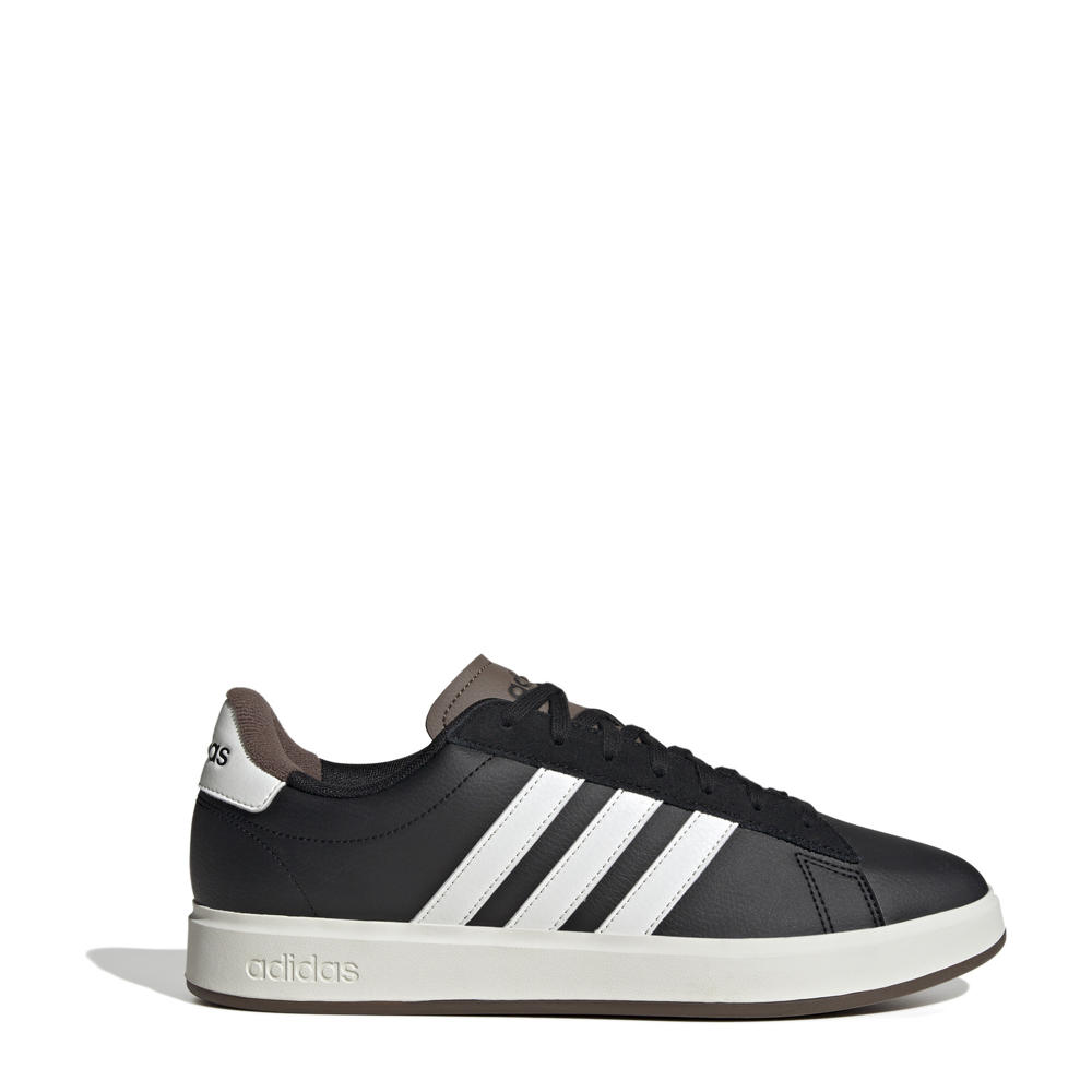 Zwart en witte heren adidas Sportswear Grand Court sneakers van imitatieleer/voering: mesh/voetbed: eva met veters