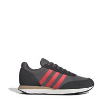 thumbnail: Grijs, rood en antraciete heren adidas Sportswear Run 60s 3.0 sneakers van mesh-imitatiesuã¨de/voering: mesh/voetbed: eva met veters