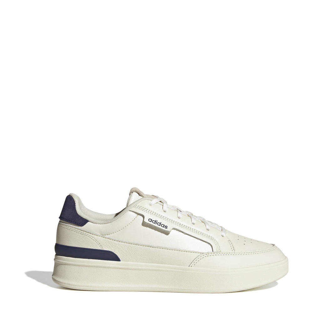 Witte heren adidas Sportswear Aspyre sneakers van leer/synthetisch met veters