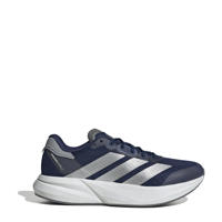 thumbnail: Donkerblauw, zilver en metallickleurige heren adidas Performance Duramo Speed 2 hardloopschoenen van bovenwerk van textiel en synthetisch materiaal met veters