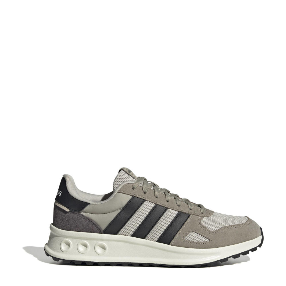 Groene heren adidas Sportswear Run 84 sneakers van mesh/suède met veters
