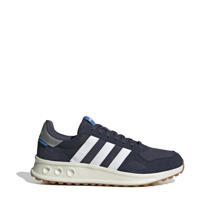 thumbnail: Zwarte heren adidas Sportswear Run 84 sneakers van mesh/suède met veters