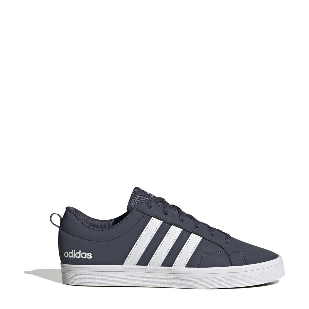 Antraciet en witte heren adidas Sportswear VS Pace 2.0 sneakers van imitatieleer/voering: textiel met veters