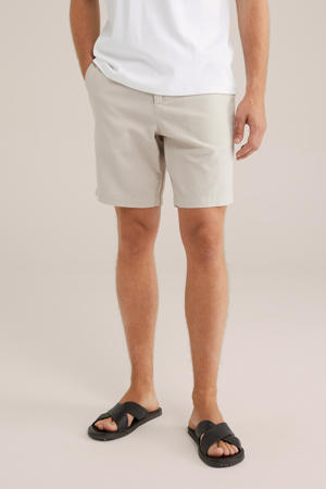 linnen relaxed chino short beige