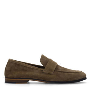   suède loafers taupe