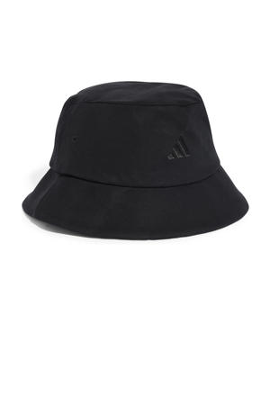 bucket hat zwart/wit