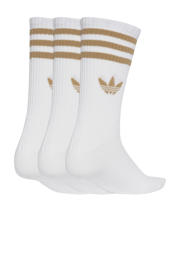 thumbnail: adidas Originals sokken - set van 3 wit/bruin