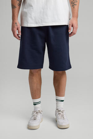 relaxed sweatshort blauw