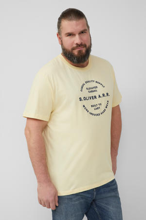 T-shirt lichtgeel