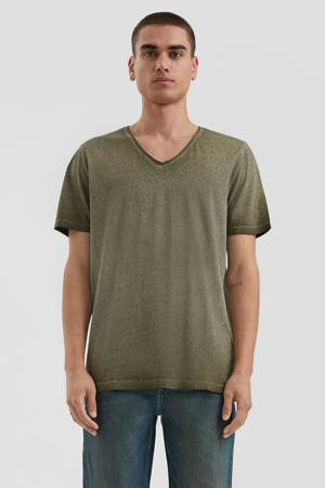 T-shirt olijfgroen