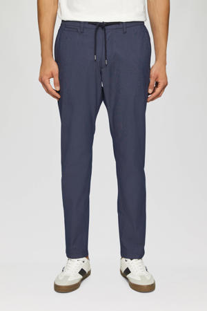 regular casual broek donkerblauw