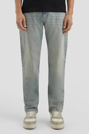 straight leg regular fit jeans light blue denim