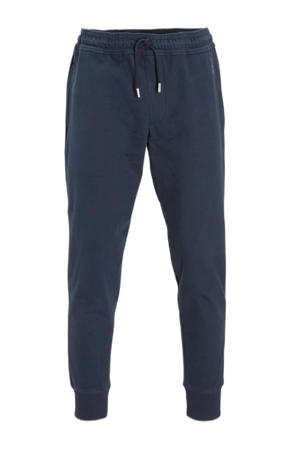 tapered joggingbroek donkerblauw