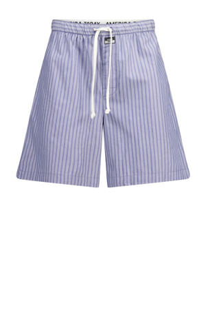 pyjamashort Lennon blauw/wit