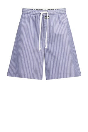 pyjamashort Lennon blauw/wit
