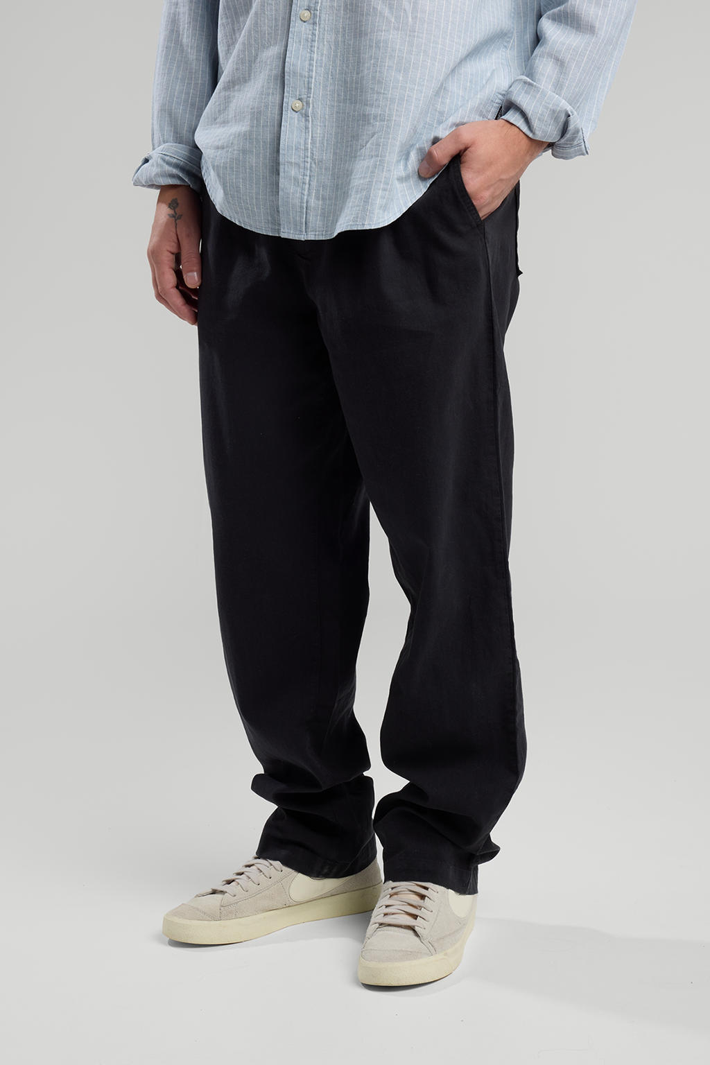 America Today straight casual broek zwart