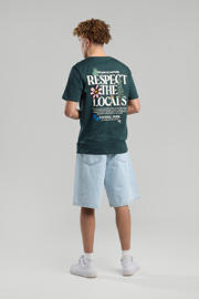 thumbnail: America Today regular T-shirt donkergroen