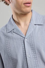 thumbnail: America Today overhemd met textuur blauw
