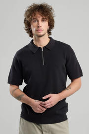 thumbnail: America Today regular polo gebreid zwart