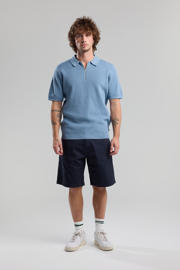 thumbnail: America Today regular polo gebreid blauw