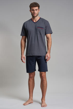 shortama donkerblauw