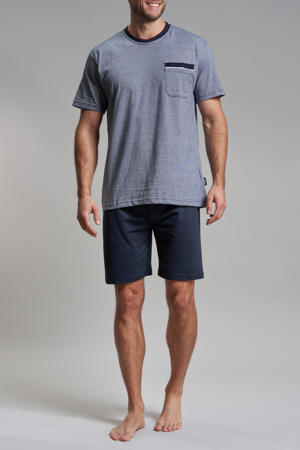 shortama donkerblauw