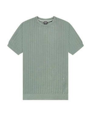 T-shirt gebreid groen