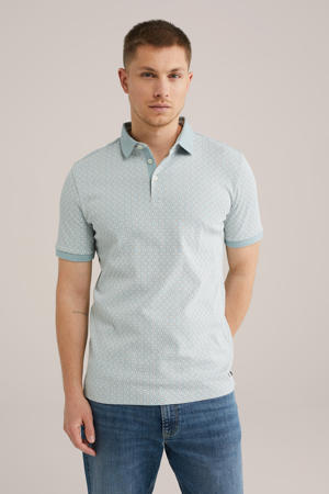 slim polo lichtblauw
