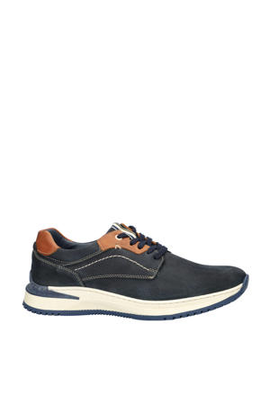   nubuck veterschoenen donkerblauw