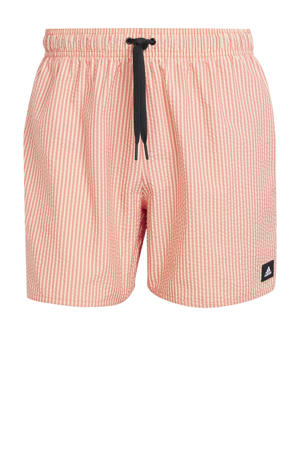 seersucker zwemshort rood