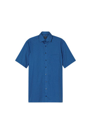 casual overhemd blauw