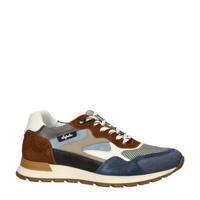 thumbnail: Australian Tiago  leren sneakers cognac/blauw